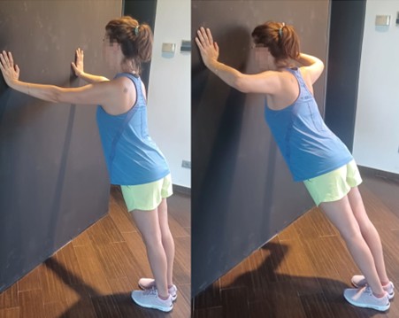 Ejercicio de flexiones de pared drjordijimenez