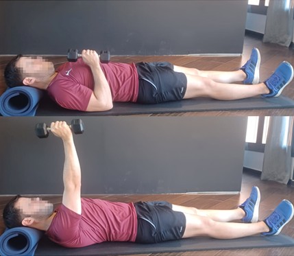 Ejercicio de deltoides anterior con pesa drjordijimenez