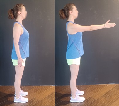 Ejercicio de deltoides anterior de pie drjordijimenez