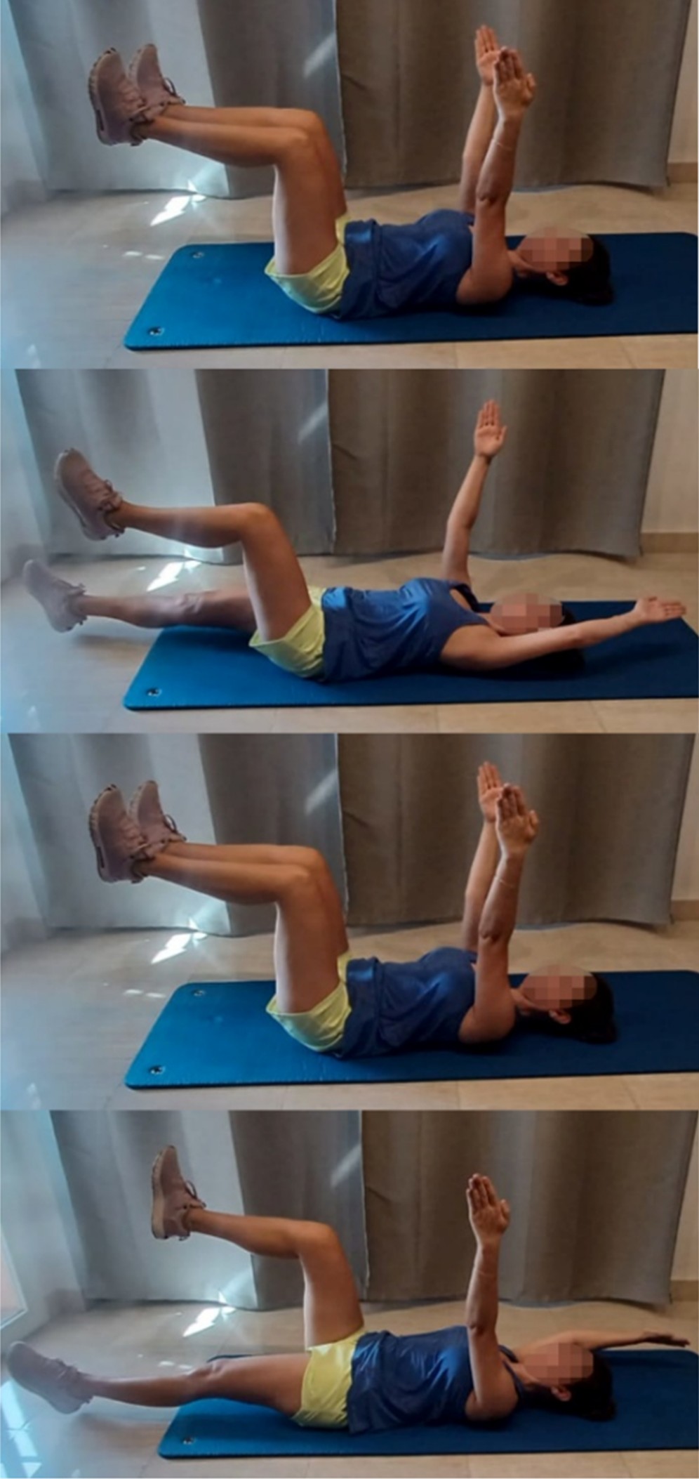 Ejercicio de insecto muerto drjordijimenez