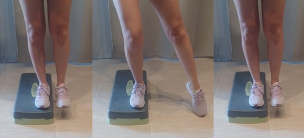 Ejercicio lateral step-down con alcance lateral drjordijimenez